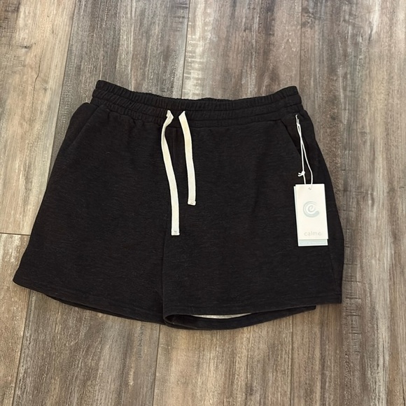 Johnny Was Calme Cozy Pull On Black Shorts size large NEW - Picture 1 of 6